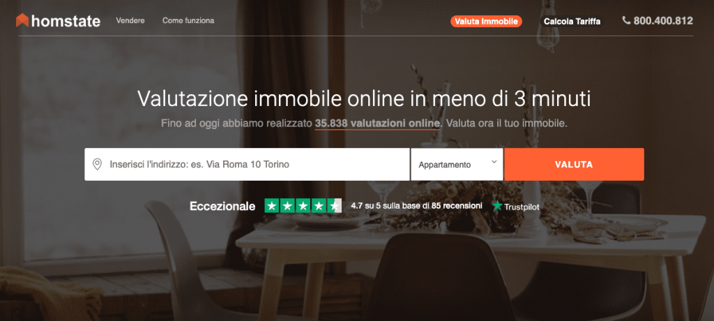 homstate valutazione gratis