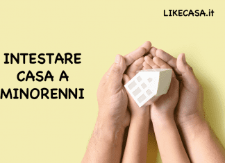 intestare casa a figli minorenni