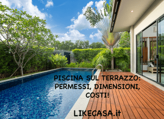 piscina in terrazzo