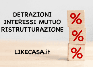 mutuo ristrutturazione detrazione