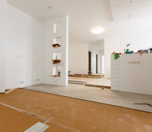 parete attrezzata in cartongesso