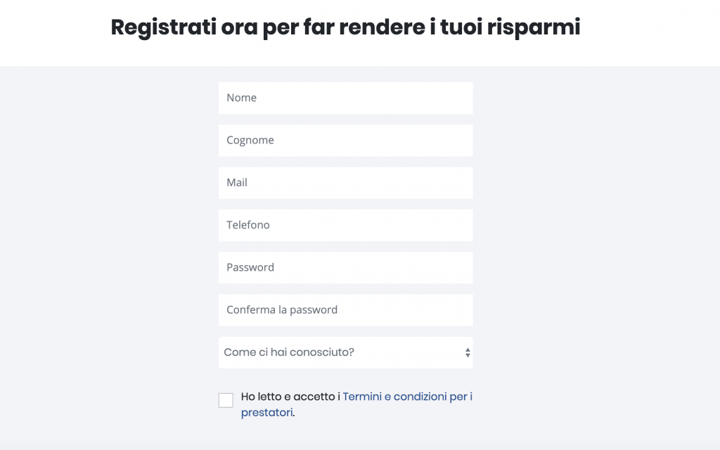 relender registrazione gratuita
