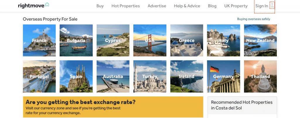 RIGHTMOVE siti immobiliari