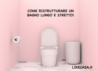 progettazione bagno lungo e stretto e bagno lungo e rettangolare