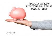 affitti riuzione tasse contratti locazione