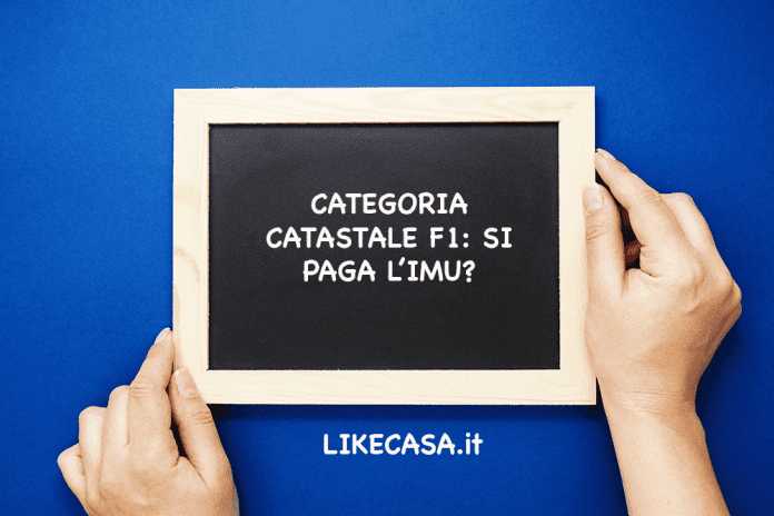 categoria catastale f1 imu