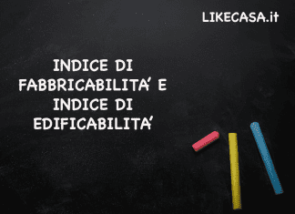 indice di fabbricabilità: indice di edificabilità
