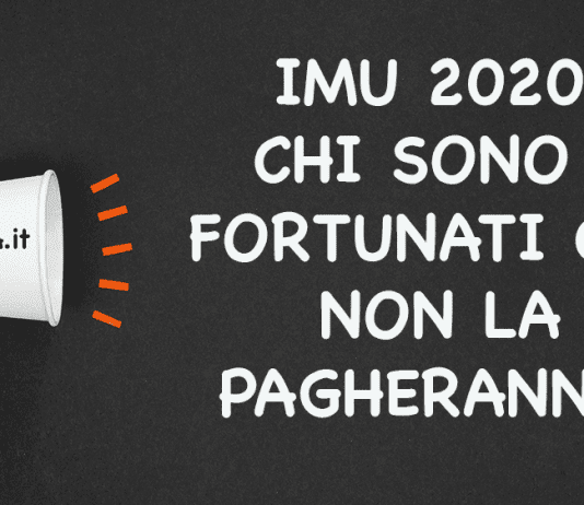 Manovra 2020 IMU TASI: Le News!!! Chi Saranno i Fortunati che Potranno Non Pagare l’IMU? imu 2020 novità