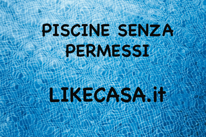 piscina senza permesso