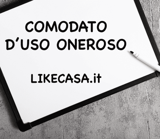 comodato d'uso oneroso