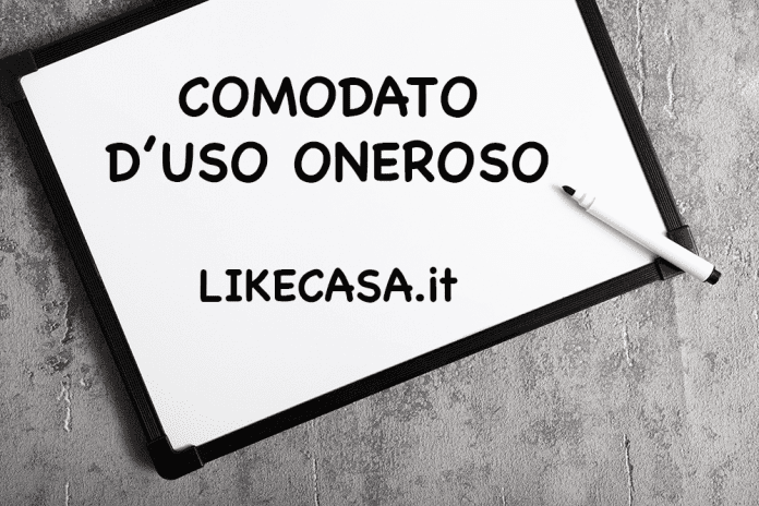 comodato d'uso oneroso